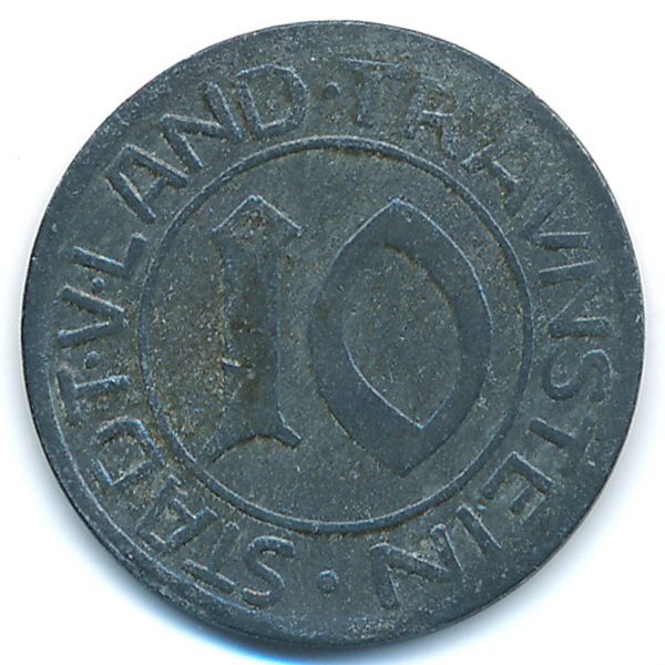 Траунштайн., 10 пфеннигов (1918 г.)