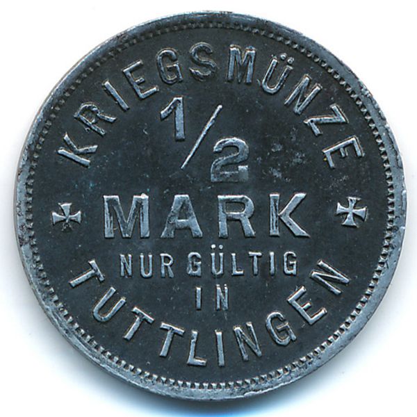 Тутлинген., 1/2 марки (1918 г.)