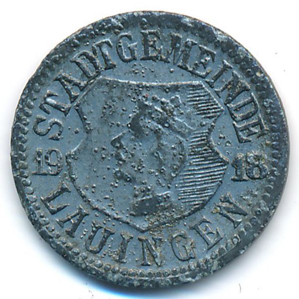 Лауинген., 10 пфеннигов (1918 г.)