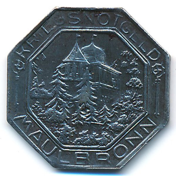 Маульбронн., 10 пфеннигов (1918 г.)