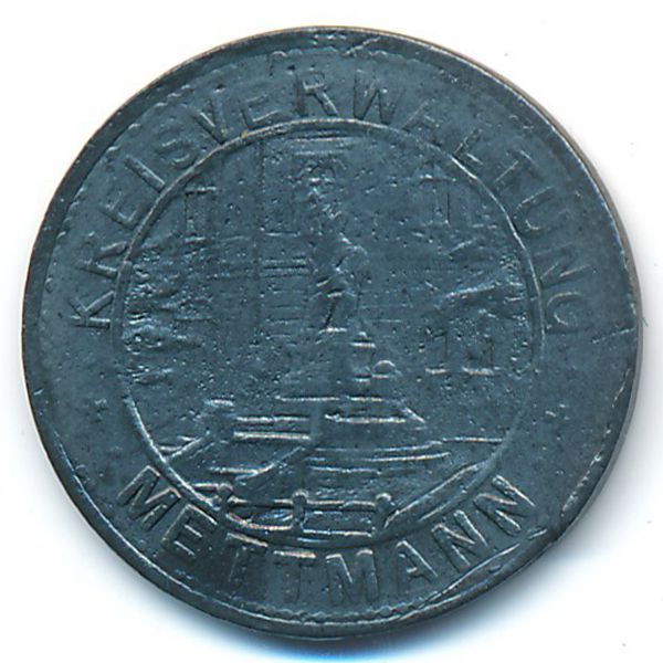 Меттманн., 10 пфеннигов (1917 г.)