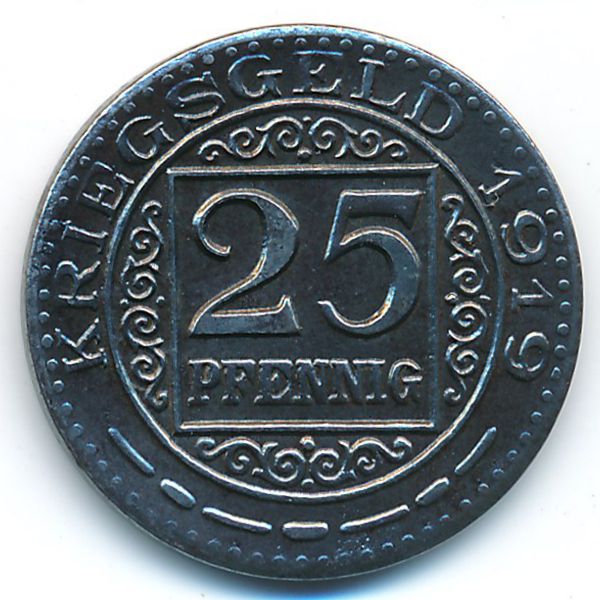 Оберхаузен., 25 пфеннигов (1919 г.)