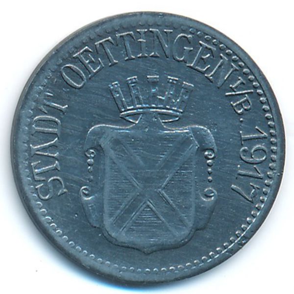 Эттинген., 10 пфеннигов (1917 г.)