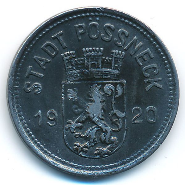 Пёснек., 10 пфеннигов (1920 г.)