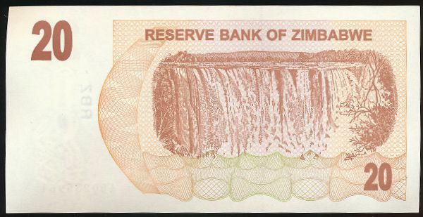 Зимбабве, 20 долларов (2006 г.)