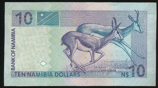 Намибия, 10 долларов (2001 г.)