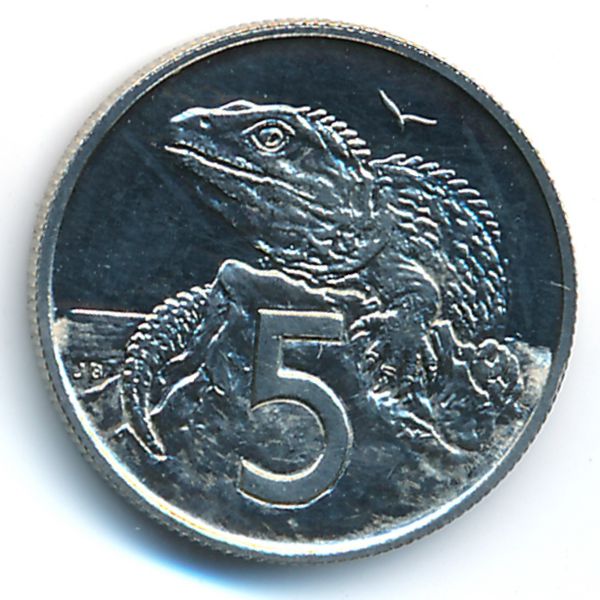 Новая Зеландия, 5 центов (1968 г.)