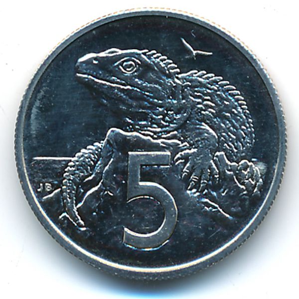 Новая Зеландия, 5 центов (1968 г.)