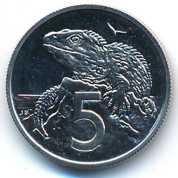 Новая Зеландия, 5 центов (1968 г.)