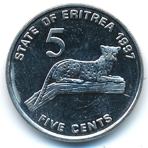 Эритрея, 5 центов (1997 г.)