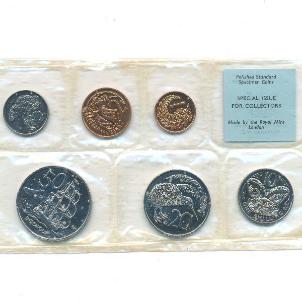 Новая Зеландия, Набор монет (1968 г.)