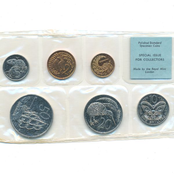 Новая Зеландия, Набор монет (1968 г.)