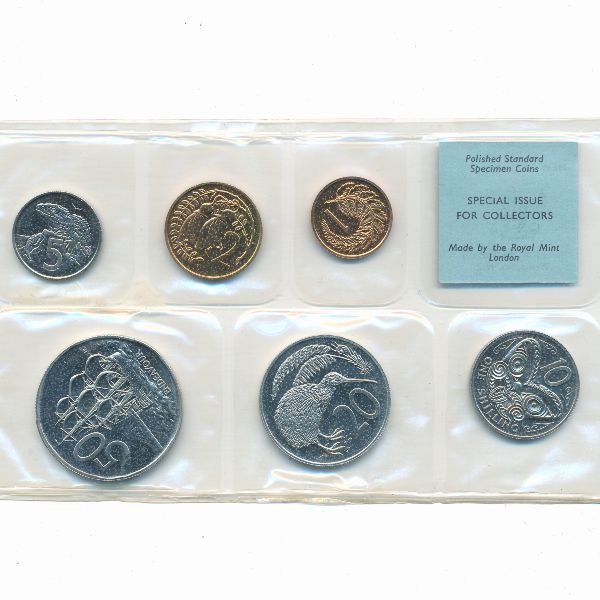 Новая Зеландия, Набор монет (1968 г.)