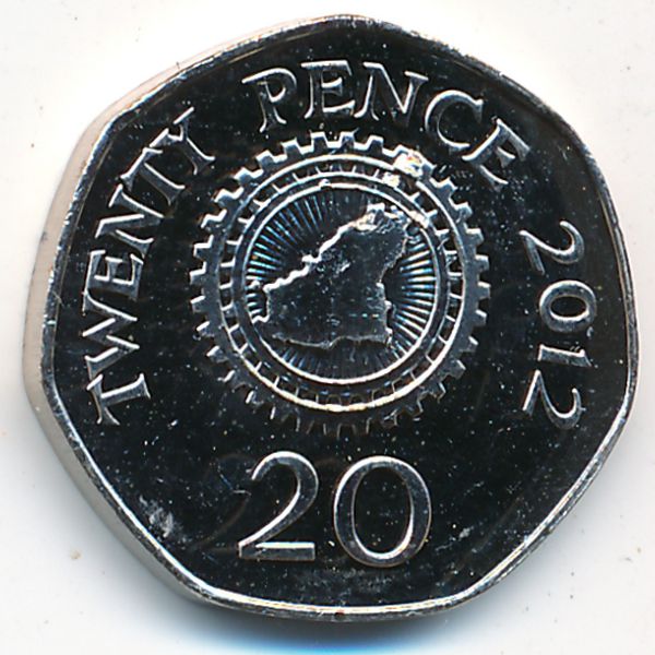 Гернси, 20 пенсов (2012 г.)