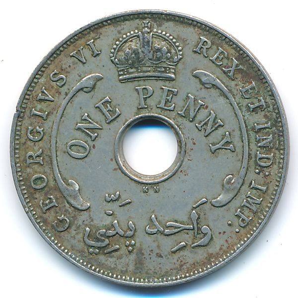 Британская Западная Африка, 1 пенни (1937 г.)