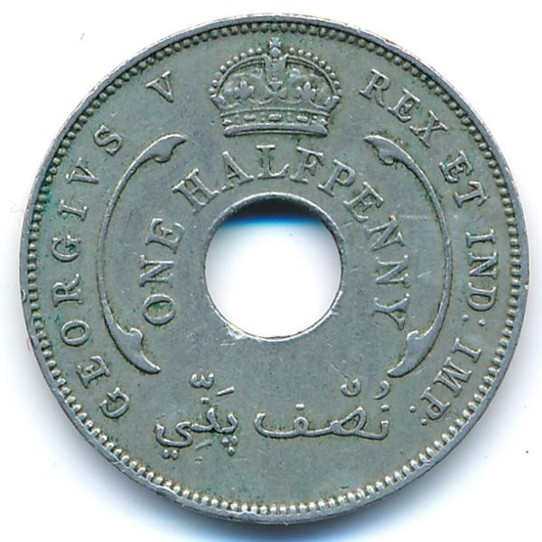 Британская Западная Африка, 1/2 пенни (1932 г.)