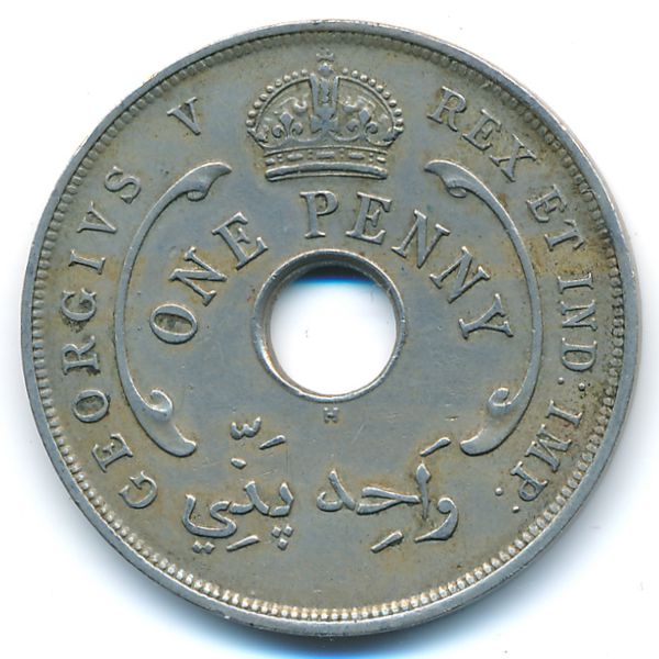 Британская Западная Африка, 1 пенни (1919 г.)