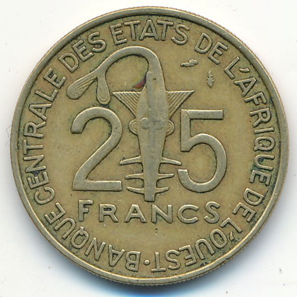 Западная Африка, 25 франков (1981 г.)