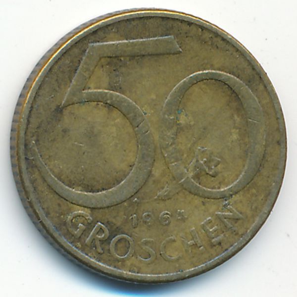 Австрия, 50 грошей (1964 г.)