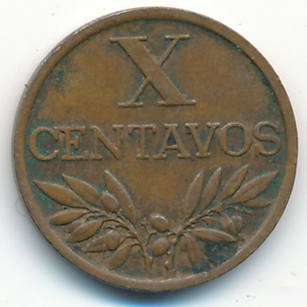 Португалия, 10 сентаво (1964 г.)