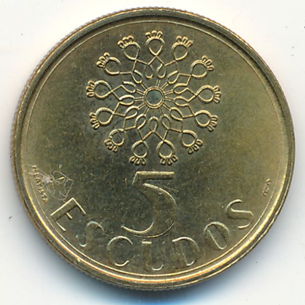 Португалия, 5 эскудо (1986 г.)