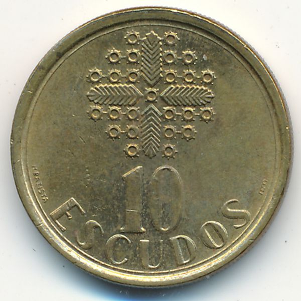 Португалия, 10 эскудо (1990 г.)