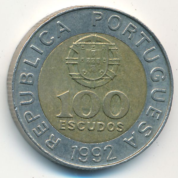 Португалия, 100 эскудо (1992 г.)