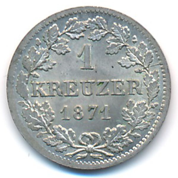 Бавария, 1 крейцер (1871 г.)
