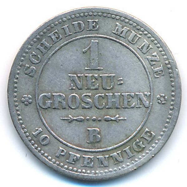 Саксония, 1 новый грош (1865 г.)