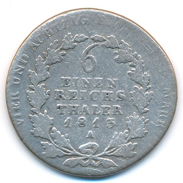 Пруссия, 1/6 талера (1813 г.)