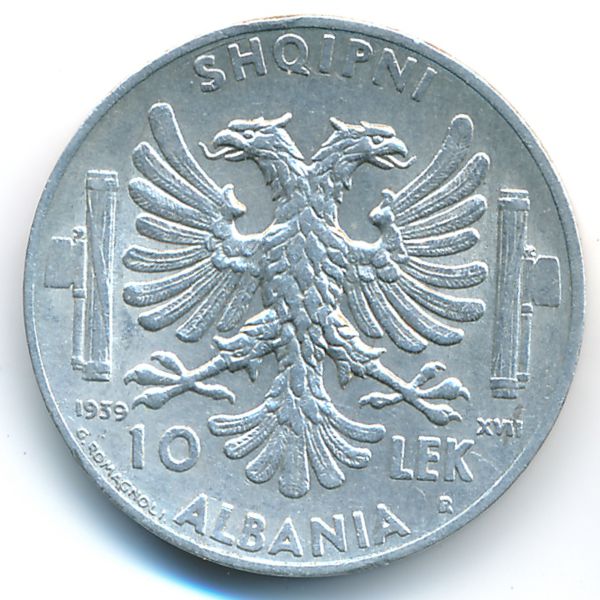 Албания, 10 лек (1939 г.)