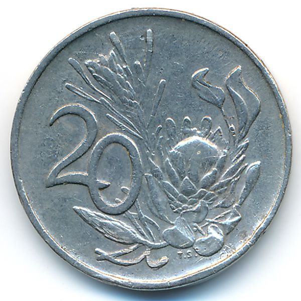 ЮАР, 20 центов (1972 г.)