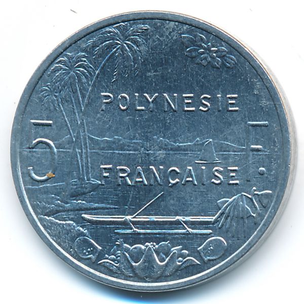 Французская Полинезия, 5 франков (2003 г.)