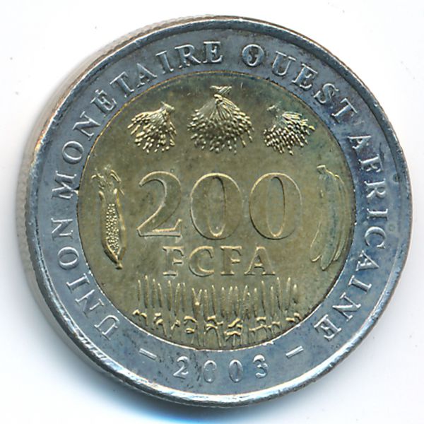 Западная Африка, 200 франков (2003 г.)