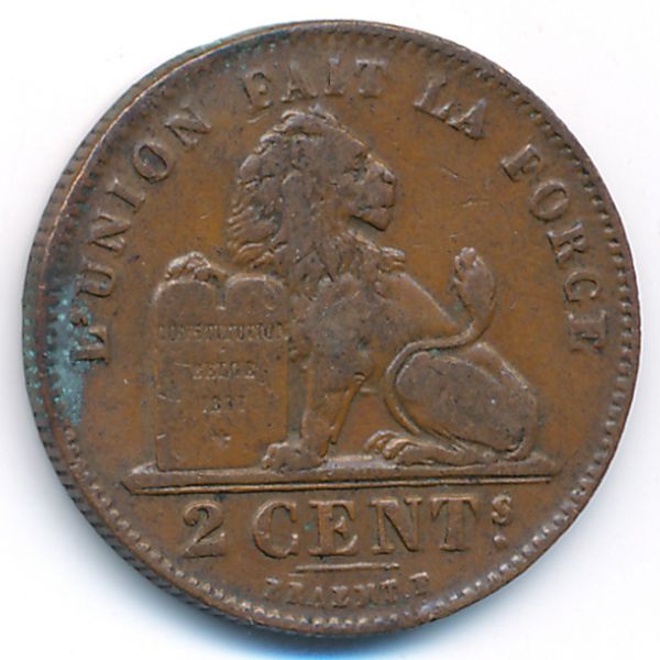 Бельгия, 2 сентима (1911 г.)