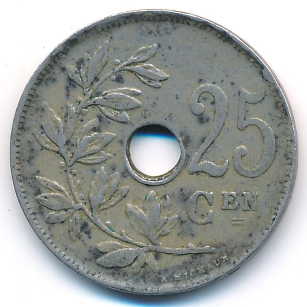Бельгия, 25 сентим (1922 г.)