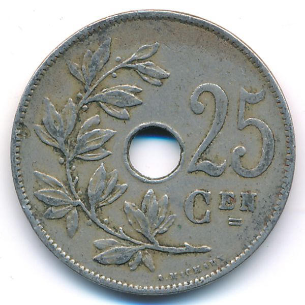 Бельгия, 25 сентим (1928 г.)