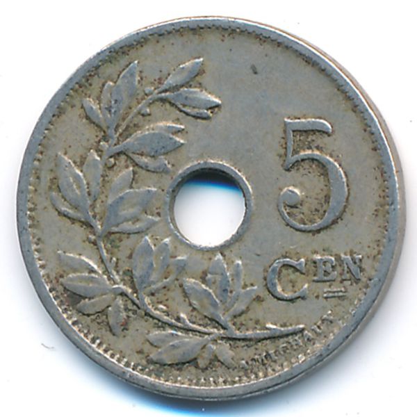 Бельгия, 5 сентим (1920 г.)