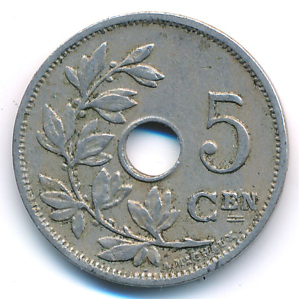 Бельгия, 5 сентим (1921 г.)