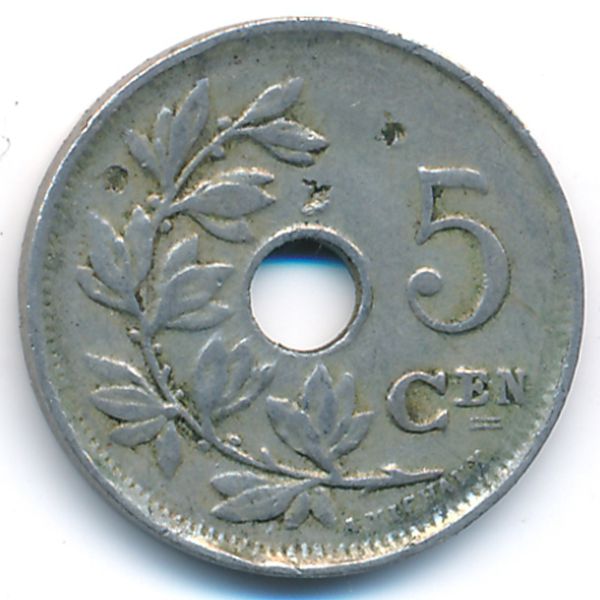 Бельгия, 5 сентим (1922 г.)