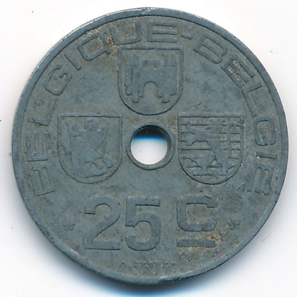 Бельгия, 25 сентим (1942 г.)
