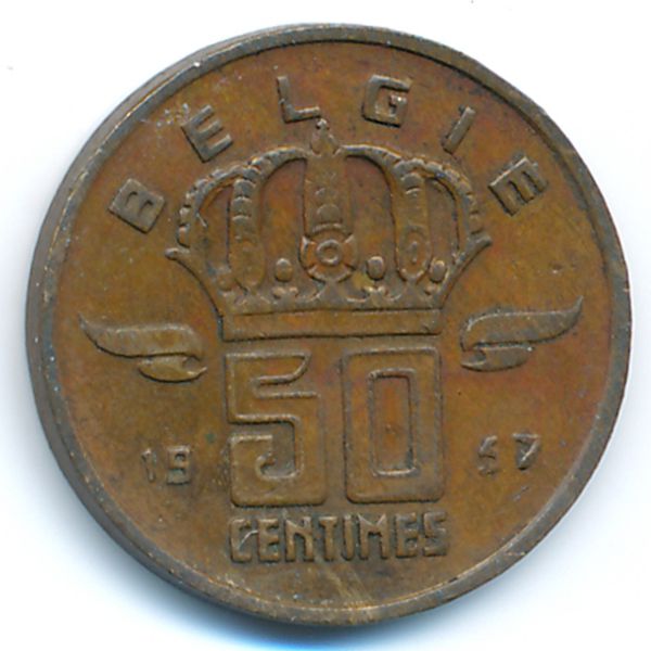 Бельгия, 50 сентим (1957 г.)