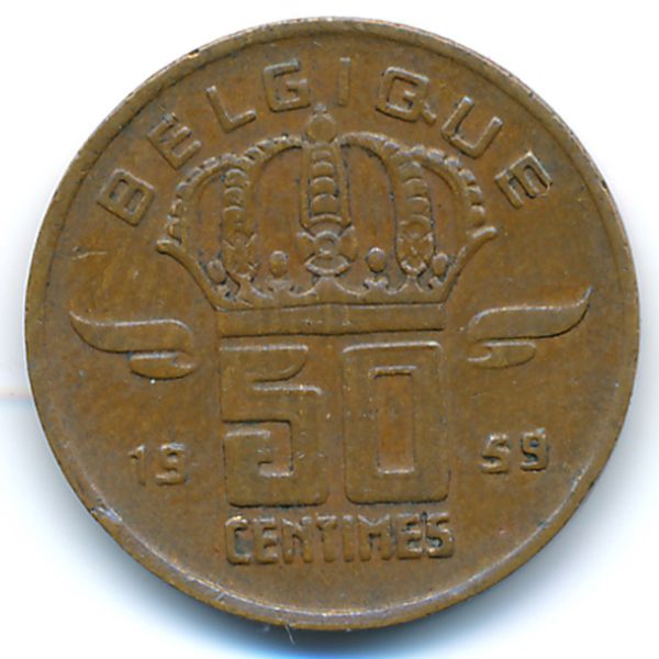 Бельгия, 50 сентим (1959 г.)