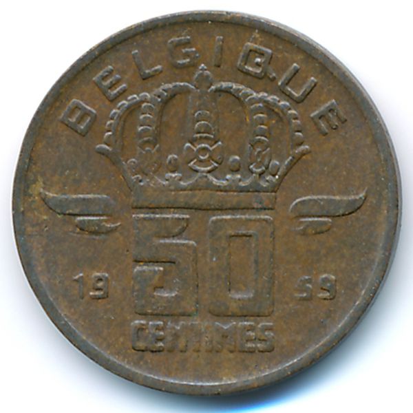 Бельгия, 50 сентим (1959 г.)