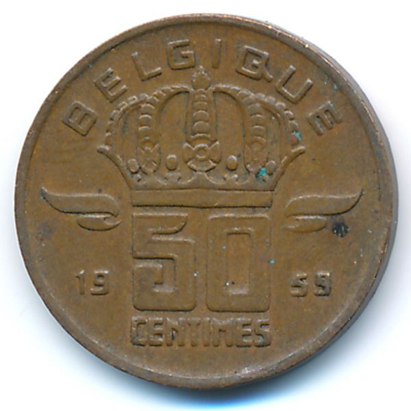 Бельгия, 50 сентим (1959 г.)