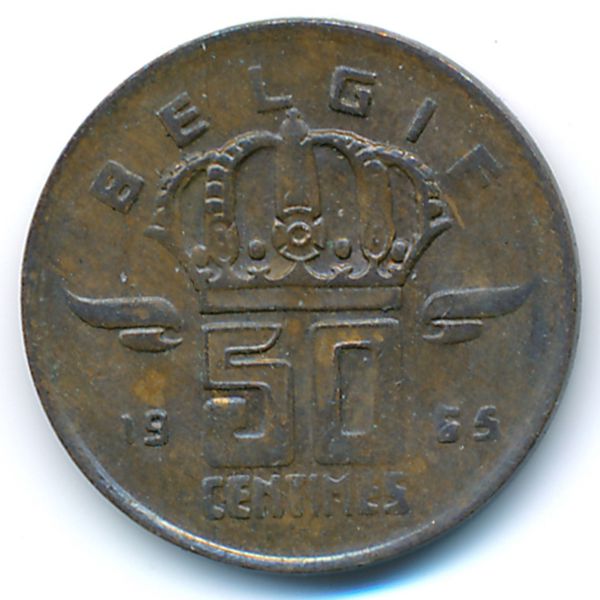 Бельгия, 50 сентим (1965 г.)