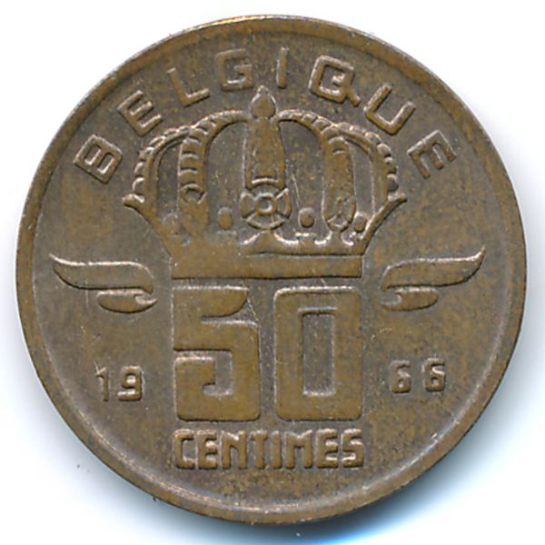 Бельгия, 50 сентим (1966 г.)