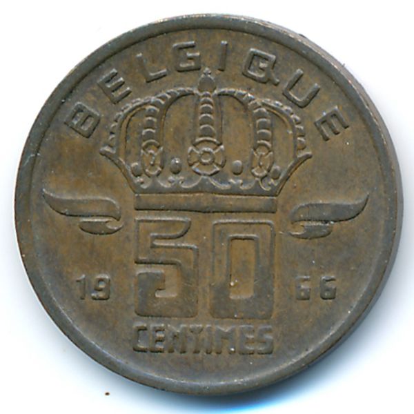 Бельгия, 50 сентим (1966 г.)