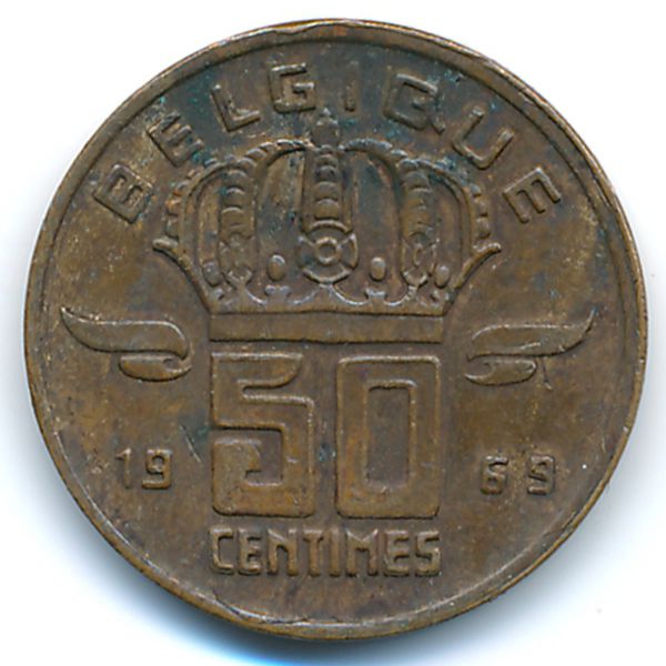 Бельгия, 50 сентим (1969 г.)