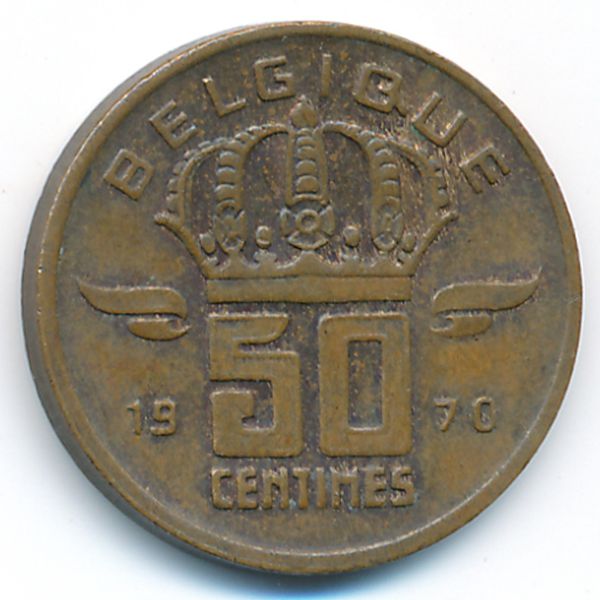 Бельгия, 50 сентим (1970 г.)